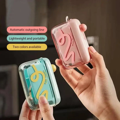 Automatic Pop-Up Portable Floss Dispenser with 10Pcs Dental Floss,Refillable Pop up Design Dental Floss Storage Box