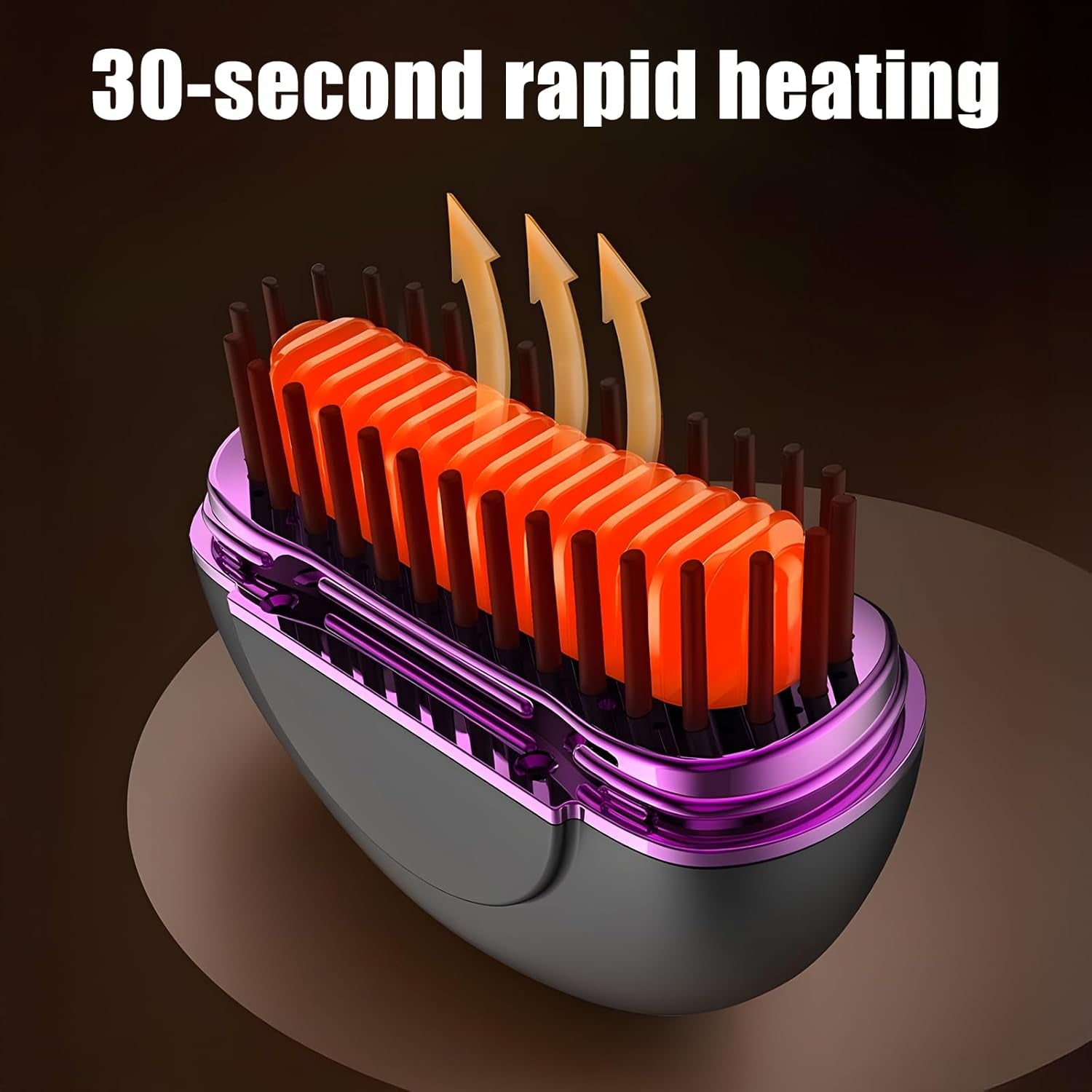 Cordless Mini Hair Straightener, 3-Speed Temperature Control & Fast Heating, Rechargeable Portable 2-In-1 Styling Tool, Heat-Resistant Anti-Scald Shell, Lightweight for Travel & Home Use