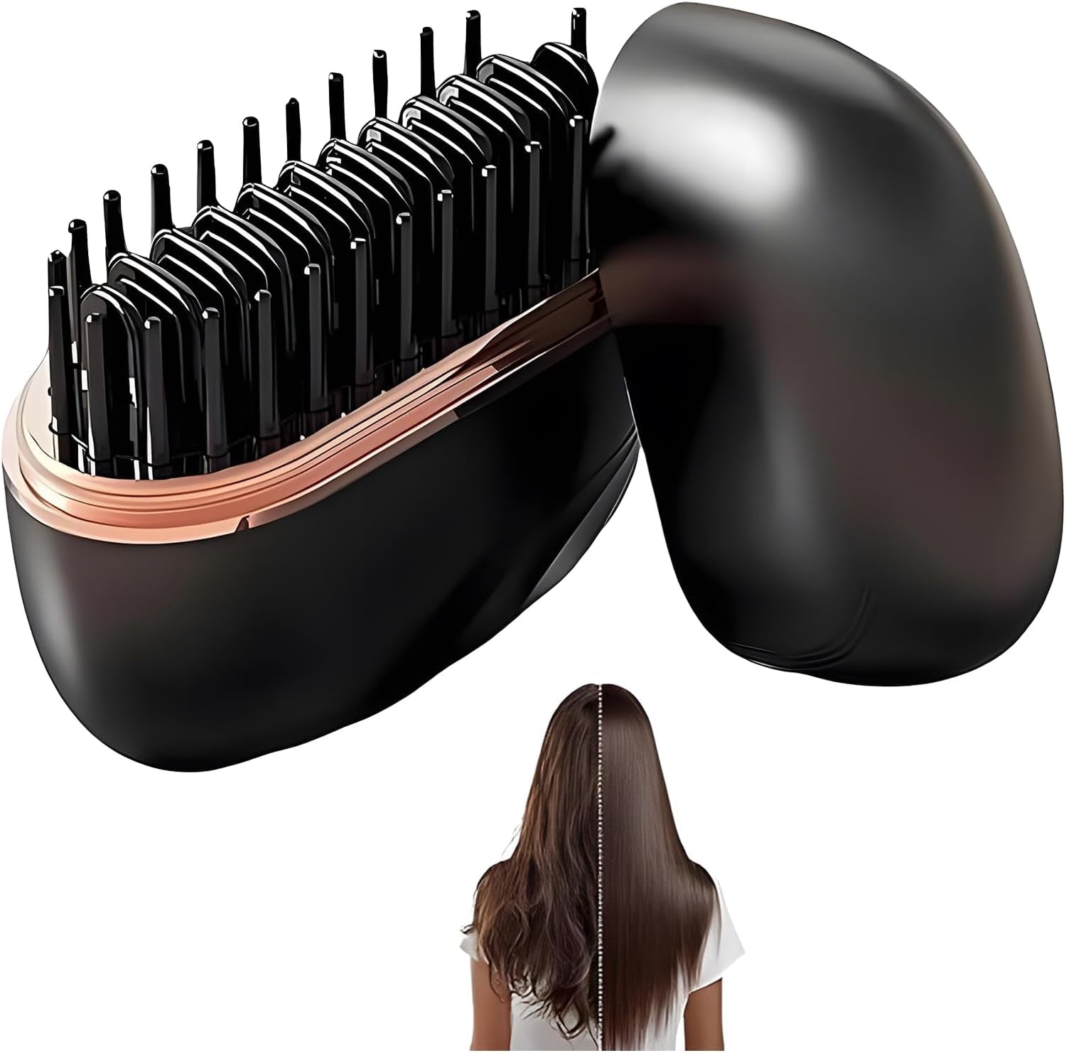 Cordless Mini Hair Straightener, 3-Speed Temperature Control & Fast Heating, Rechargeable Portable 2-In-1 Styling Tool, Heat-Resistant Anti-Scald Shell, Lightweight for Travel & Home Use